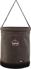 Ergodyne - 1 Pocket Gray Canvas Tool Bucket - 16" Wide x 16" Deep x 20" High - Exact Tooling