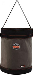 Ergodyne - 1 Pocket Gray & Black Canvas Tool Bucket - 16" Wide x 16" Deep x 20" High - Exact Tooling