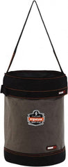 Ergodyne - 1 Pocket Gray & Black Canvas Tool Bucket - 12-1/2" Wide x 12-1/2" Deep x 17" High - Exact Tooling