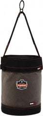 Ergodyne - 1 Pocket Gray & Black Canvas Tool Bucket - 12-1/2" Wide x 12-1/2" Deep x 17" High - Exact Tooling