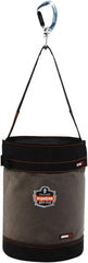 Ergodyne - 1 Pocket Gray & Black Canvas Tool Bucket - 12-1/2" Wide x 12-1/2" Deep x 17" High - Exact Tooling