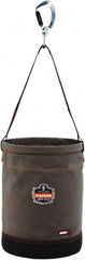 Ergodyne - 1 Pocket Gray Canvas Tool Bucket - 12-1/2" Wide x 12-1/2" Deep x 17" High - Exact Tooling