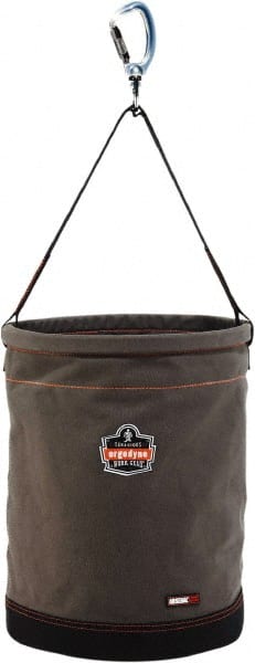 Ergodyne - 1 Pocket Gray Canvas Tool Bucket - 16" Wide x 16" Deep x 20" High - Exact Tooling