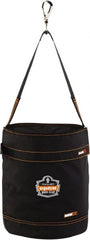 Ergodyne - 1 Pocket Black Polyester Tool Bucket - 12-1/2" Wide x 12-1/2" Deep x 15" High - Exact Tooling