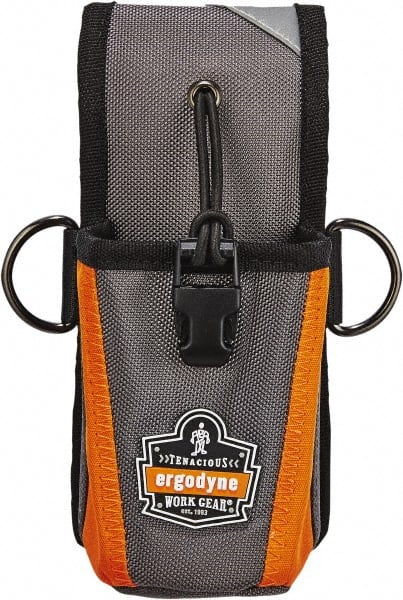 Ergodyne - Radio Holster with 1 Pocket - Ballistic Polyester, Gray - Exact Tooling