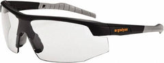 Ergodyne - Indoor/Outdoor Lenses, Framed Safety Glasses - Scratch Resistant, Matte Black Nylon Frame, Size Universal, Wrap Around - Exact Tooling