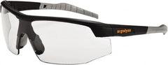 Ergodyne - Indoor/Outdoor Lenses, Framed Safety Glasses - Anti-Fog, Scratch Resistant, Matte Black Nylon Frame, Size Universal, Wrap Around - Exact Tooling