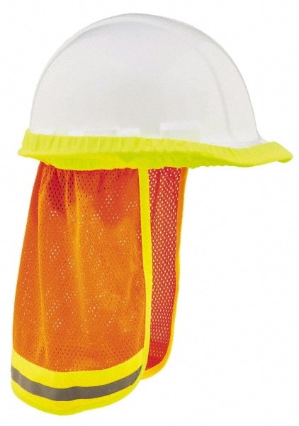 Ergodyne - Size 32", High Visibility Elastic Neck Protector - Orange Solid & Stripes Pattern, Polyester - Exact Tooling