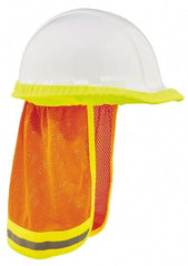 Ergodyne - Size 32", High Visibility Elastic Neck Protector - Orange Solid & Stripes Pattern, Polyester - Exact Tooling