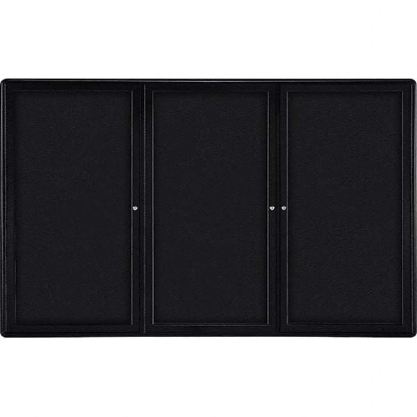 Ghent - Cork Bulletin Boards Style: Enclosed Fabric Bulletin Board Color: Black - Exact Tooling