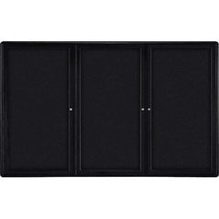 Ghent - Cork Bulletin Boards Style: Enclosed Fabric Bulletin Board Color: Black - Exact Tooling