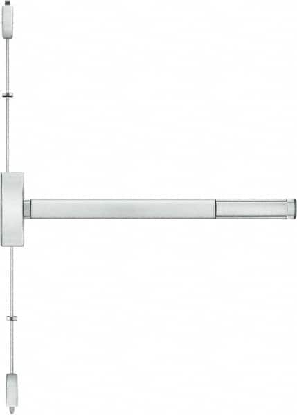 Stanley - Left & Right Hand, Surface Vertical Rod - Satin Stainless Steel Finish, 28 to 36" Door Width, Grade 1 - Exact Tooling