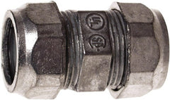 Hubbell-Raco - 2" Trade, Die Cast Zinc Compression Straight EMT Conduit Coupling - Exact Tooling