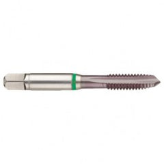17593 2B 3-Flute Cobalt Green Ring Spiral Point Plug Tap-TiCN - Exact Tooling