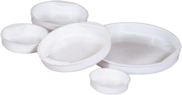 Made in USA - 23-1/4" Wide x 24-1/2" Long x 16-1/4" High Round Mailing Tube End Caps - White - Exact Tooling