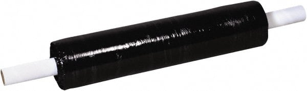 Made in USA - 20" x 1,000' 80 Gauge Black Extended Core Cast Stretch Film - Exact Tooling