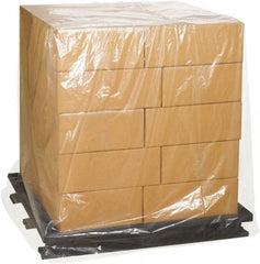 Made in USA - 27" Long x 36" Wide x 65" High Pallet Cover - Clear, Case, 100 Piece - Exact Tooling