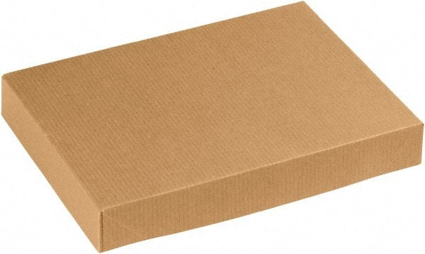 Made in USA - 8-1/2" Wide x 11-1/2" Long x 1-5/8" High Rectangle Chipboard Box - 1 Wall, Kraft (Color) - Exact Tooling