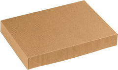 Made in USA - 8-1/2" Wide x 11-1/2" Long x 1-5/8" High Rectangle Chipboard Box - 1 Wall, Kraft (Color) - Exact Tooling