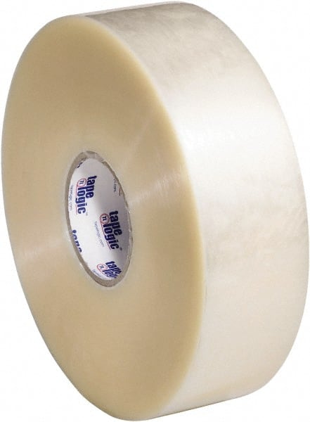 Tape Logic - 3" x 1,000 Yd Clear Hot Melt Adhesive Packaging Tape - Polypropylene Film Backing, 1.9 mil Thick, 22 Lb Tensile Strength - Exact Tooling