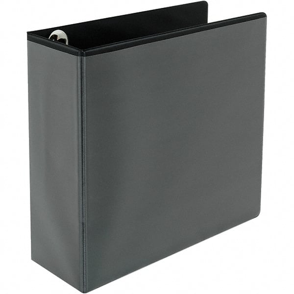 Universal One - 780 Sheet Capacity, 8-1/2 x 11", View Ring Binder - Polypropylene, Black - Exact Tooling