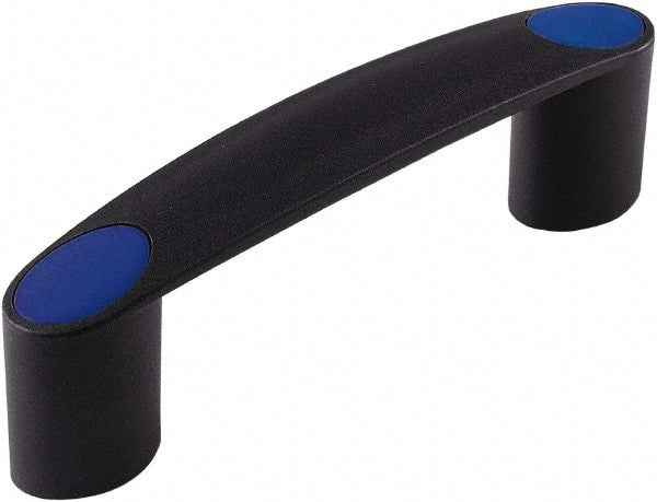 Electro Hardware - 3.66" Between Centers 0.26" Hole, Polyamide External Pull Handle - 0.79" Handle Width, 1.34" Handle Height, 4.57" OAL, Plastic Finish - Exact Tooling