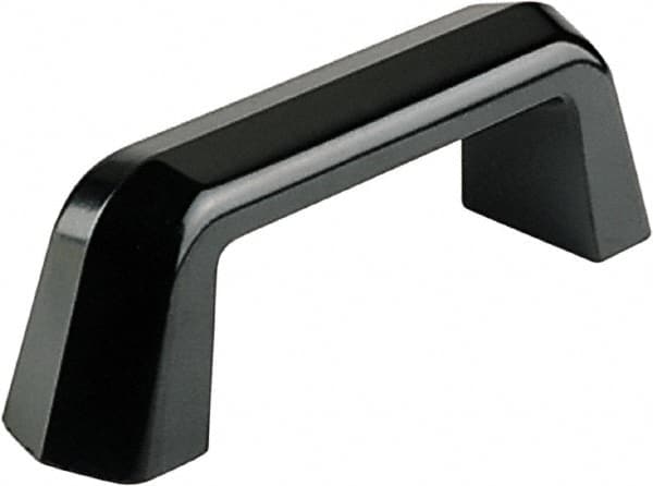 Electro Hardware - 5.16" Between Centers M8 Hole, Duroplast External Pull Handle - 0.79" Handle Width, 2.17" Handle Height, 6.5" OAL, Plastic Finish - Exact Tooling