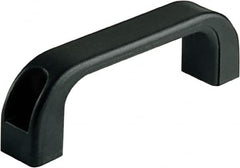 Electro Hardware - 3.7" Between Centers 0.26" Hole, Polyamide External Pull Handle - 0.94" Handle Width, 1.45" Handle Height, 4.33" OAL, Plastic Finish - Exact Tooling