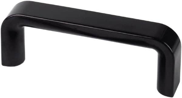 Electro Hardware - 4.29" Between Centers M6 Hole, Duroplast External Pull Handle - 0.83" Handle Width, 1.77" Handle Height, 4.88" OAL, Plastic Finish - Exact Tooling