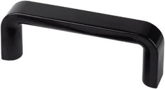 Electro Hardware - 5.2" Between Centers M8 Hole, Duroplast External Pull Handle - 0.94" Handle Width, 2.13" Handle Height, 5.83" OAL, Plastic Finish - Exact Tooling