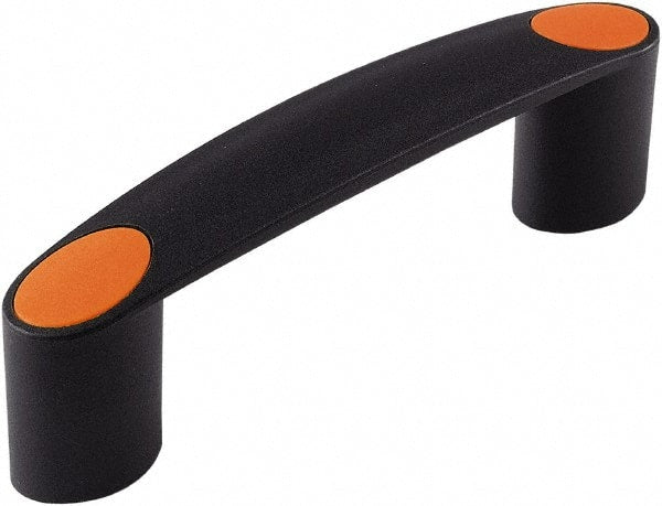 Electro Hardware - 3.66" Between Centers 1/4-20 Hole, Polyamide External Pull Handle - 0.79" Handle Width, 1.60" Handle Height, 4.57" OAL, Plastic Finish - Exact Tooling