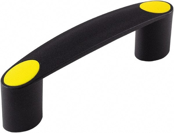 Electro Hardware - 5.2" Between Centers 1/4-20 Hole, Polyamide External Pull Handle - 1.14" Handle Width, 1.77" Handle Height, 6.42" OAL, Plastic Finish - Exact Tooling