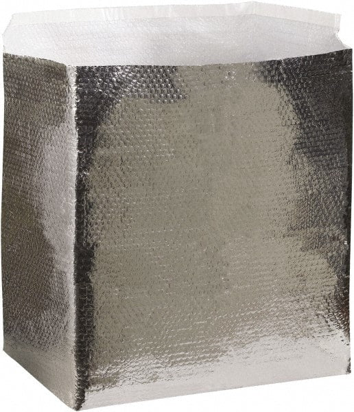 Made in USA - 24" Long x 18" Wide x 18" High x 3/16" Thick Box Liner - Silver, Case - Exact Tooling