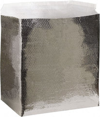 Made in USA - 24" Long x 18" Wide x 18" High x 3/16" Thick Box Liner - Silver, Case - Exact Tooling