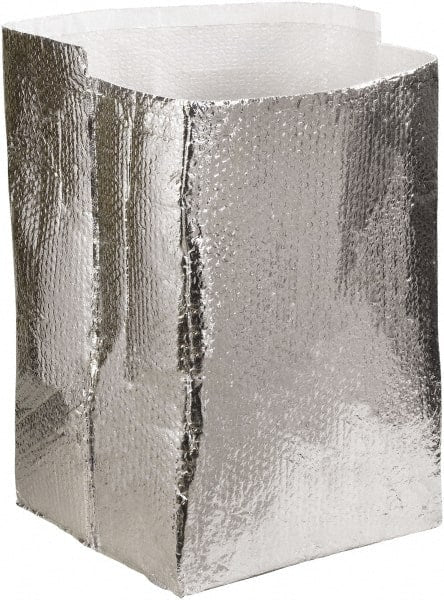 Made in USA - 18" Long x 18" Wide x 18" High x 3/16" Thick Box Liner - Silver, Case - Exact Tooling