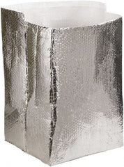 Made in USA - 18" Long x 18" Wide x 18" High x 3/16" Thick Box Liner - Silver, Case - Exact Tooling