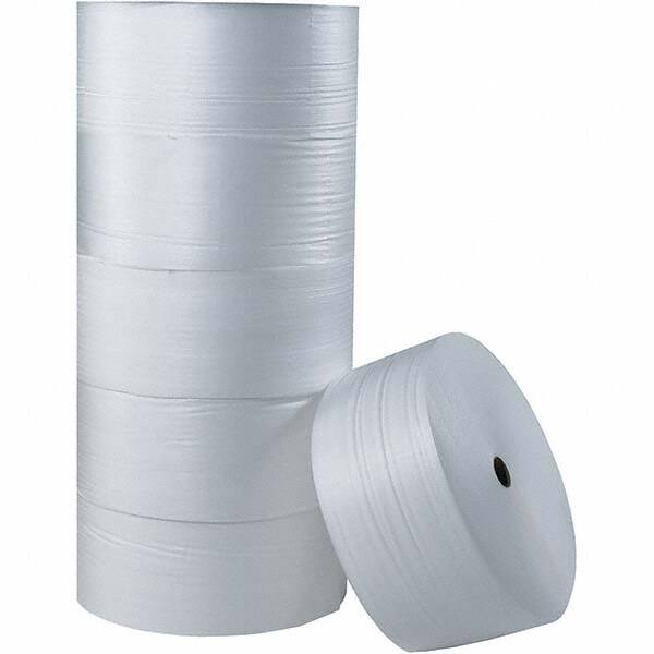 Made in USA - 250' Long x 12" Wide x 1/4" Thick, Foam Roll - White - Exact Tooling
