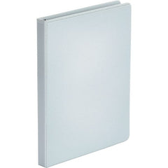 UNIVERSAL - 100 Sheet Capacity, 8-1/2 x 11", View Ring Binder - Polypropylene, White - Exact Tooling
