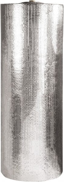 Made in USA - 125' Long x 60" Wide x 3/16" Thick, Bubble Roll - Silver - Exact Tooling