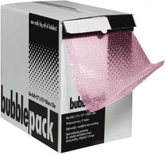 Made in USA - 2,100" Long x 24" Wide, Antistatic Bubble Roll - Pink, Standard Grade - Exact Tooling
