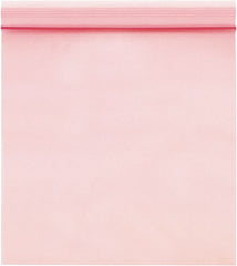 Value Collection - 8" Long x 8" Wide, 4 mil Thick, Self Seal Antistatic Poly Bag - Pink, Heavy-Duty Grade - Exact Tooling