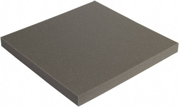 Made in USA - 24" Wide x 2" Thick, Foam Sheets - Charcoal - Exact Tooling