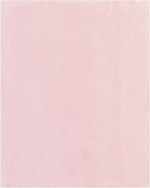 Value Collection - 14" Long x 10" Wide, 4 mil Thick, Open Top Antistatic Poly Bag - Pink, Heavy-Duty Grade - Exact Tooling