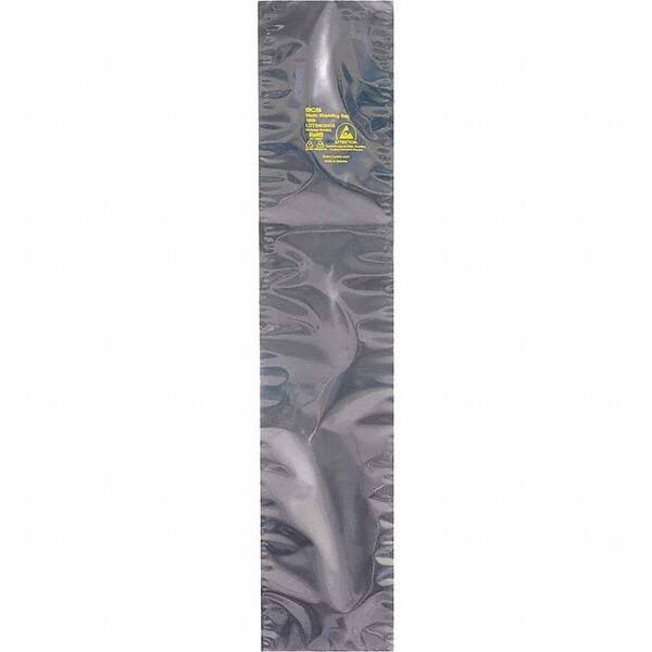 Made in USA - 24" Long x 10" Wide, 3.1 mil Thick, Open Top Static Shield Bag - Transparent, Metal-In, Standard Grade - Exact Tooling