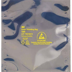 Made in USA - 16" Long x 14" Wide, 3.1 mil Thick, Open Top Static Shield Bag - Transparent, Metal-In, Standard Grade - Exact Tooling