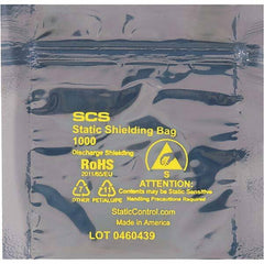 Made in USA - 6" Long x 6" Wide, 3.1 mil Thick, Self Seal Static Shield Bag - Transparent, Metal-In, Standard Grade - Exact Tooling