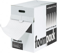 Made in USA - 85' Long x 12" Wide x 1/4" Thick, Polyethylene Foam - White - Exact Tooling