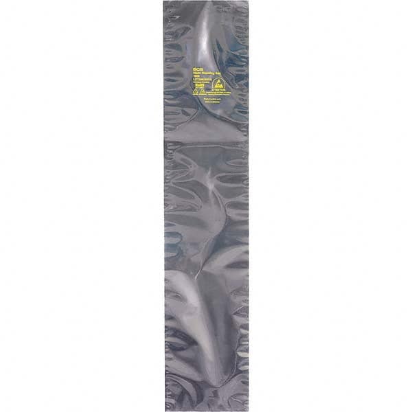 Made in USA - 26" Long x 4" Wide, 3.1 mil Thick, Open Top Static Shield Bag - Transparent, Metal-In, Standard Grade - Exact Tooling