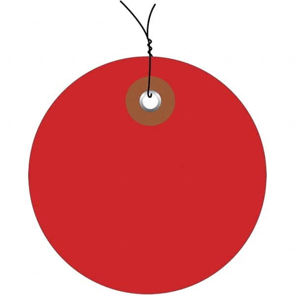 Made in USA - Safety & Facility Blank Tag - Red Vinyl - Exact Tooling
