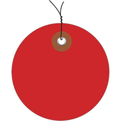 Made in USA - Safety & Facility Blank Tag - Red Vinyl - Exact Tooling